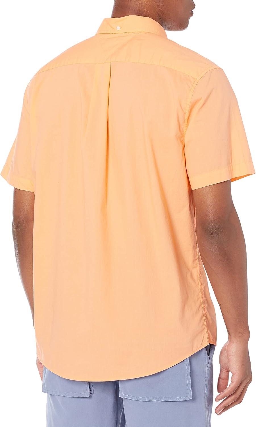 imageTommy Hilfiger Mens Short Sleeve ButtonDown ShirtCanteloupe