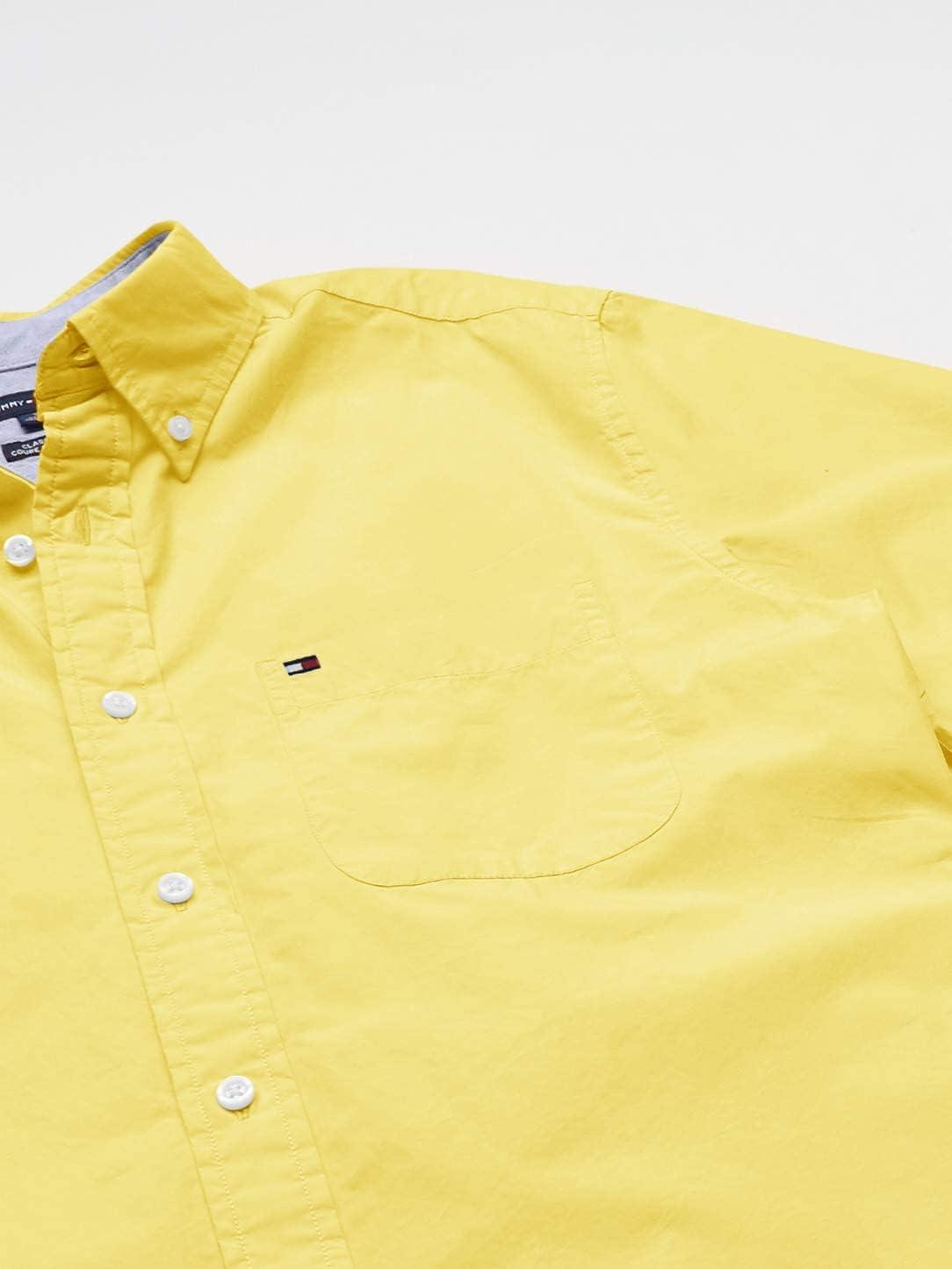 imageTommy Hilfiger Mens Short Sleeve ButtonDown ShirtLimelight