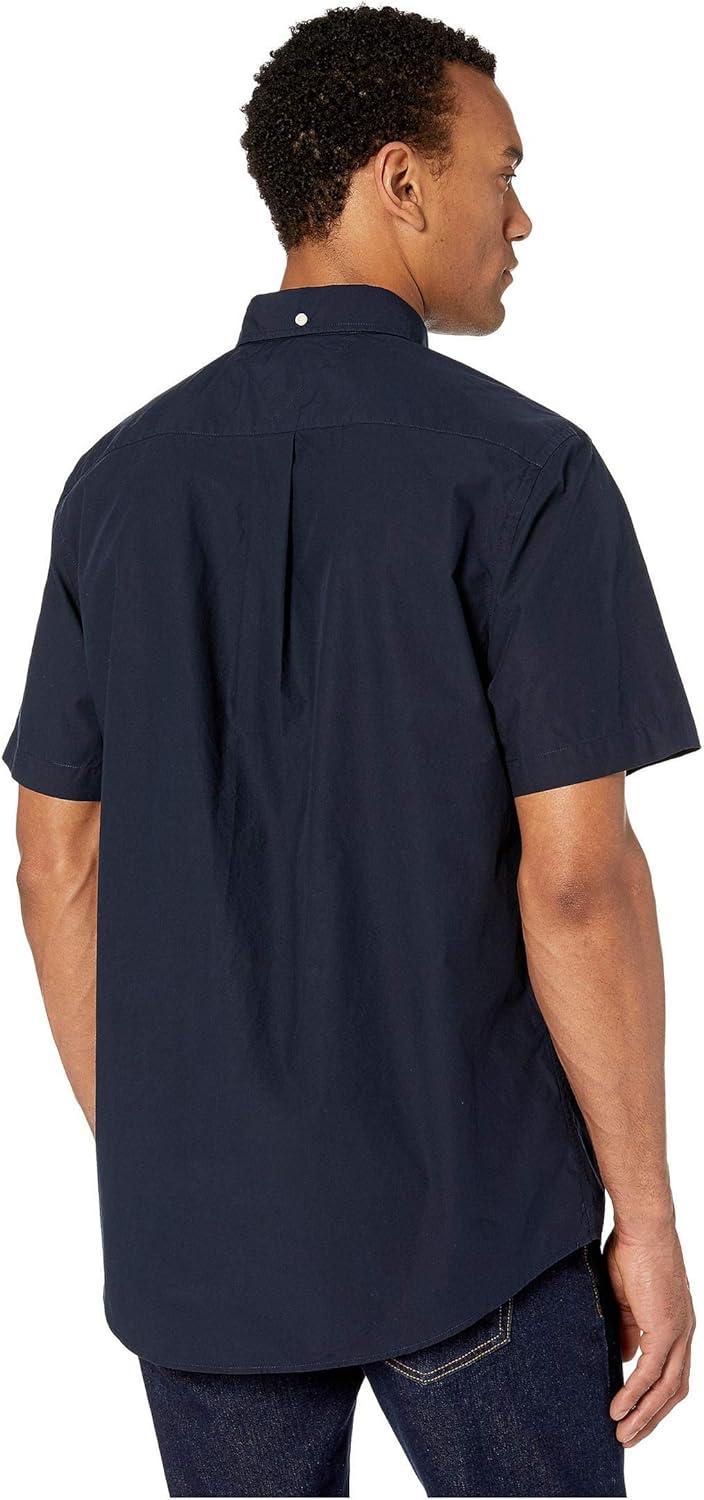 imageTommy Hilfiger Mens Short Sleeve ButtonDown ShirtNavy Blazer