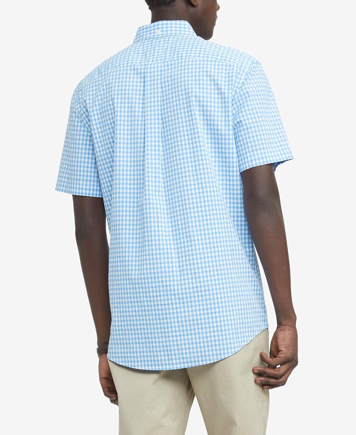 imageTommy Hilfiger Mens Short Sleeve ButtonDown ShirtProvence