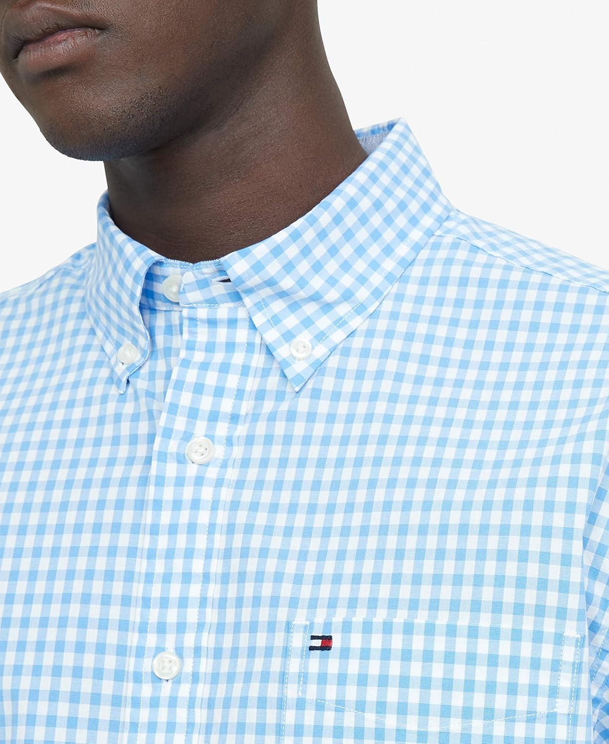 imageTommy Hilfiger Mens Short Sleeve ButtonDown ShirtProvence