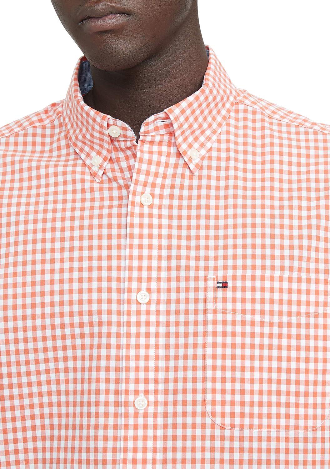 imageTommy Hilfiger Mens Short Sleeve ButtonDown ShirtTigerlily