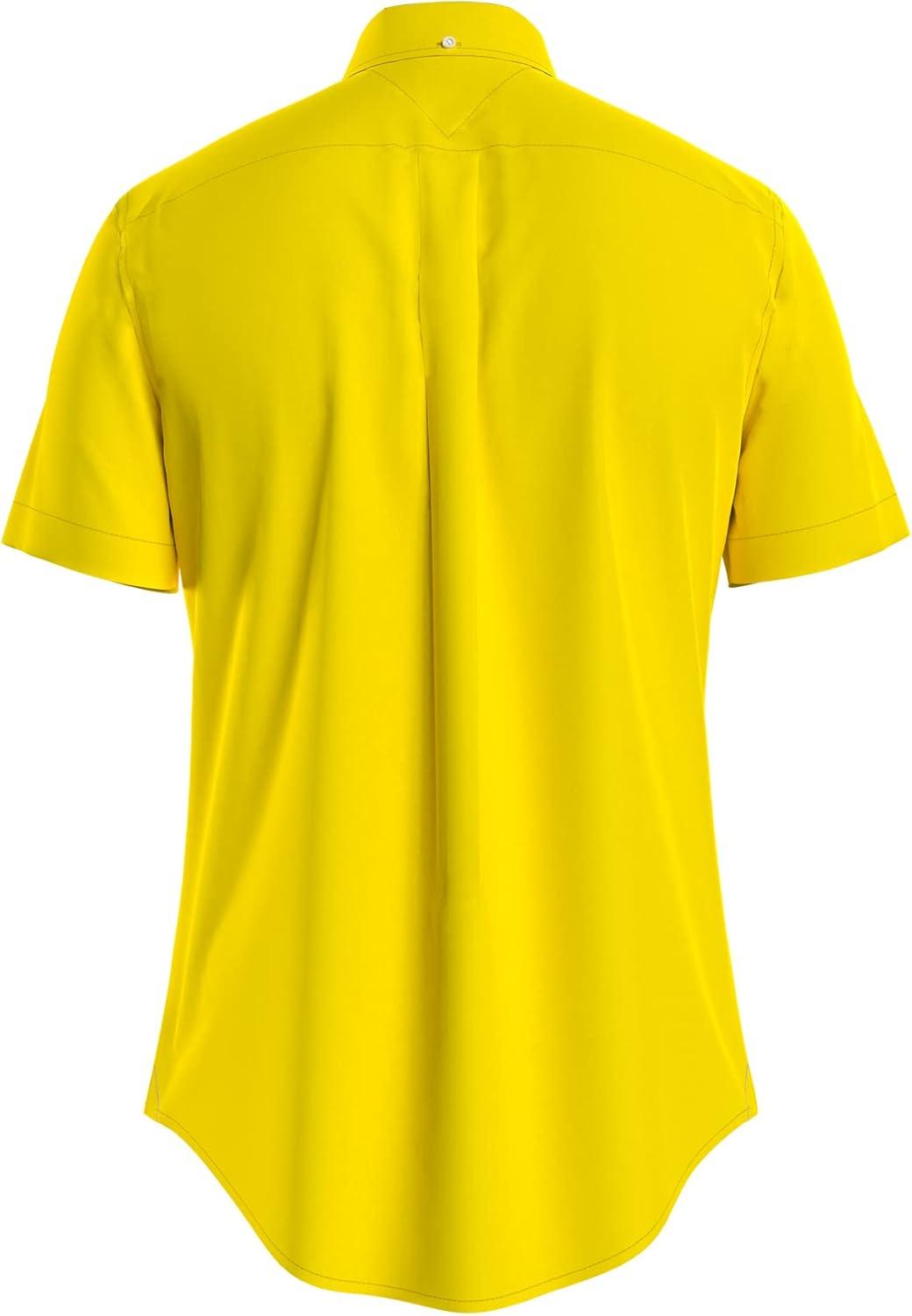 imageTommy Hilfiger Mens Short Sleeve Casual Button Down Shirt in Regular FitBright Sunshine
