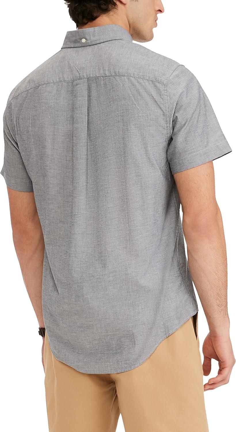 imageTommy Hilfiger Mens Short Sleeve Casual Button Down Shirt in Regular FitDesert Sky