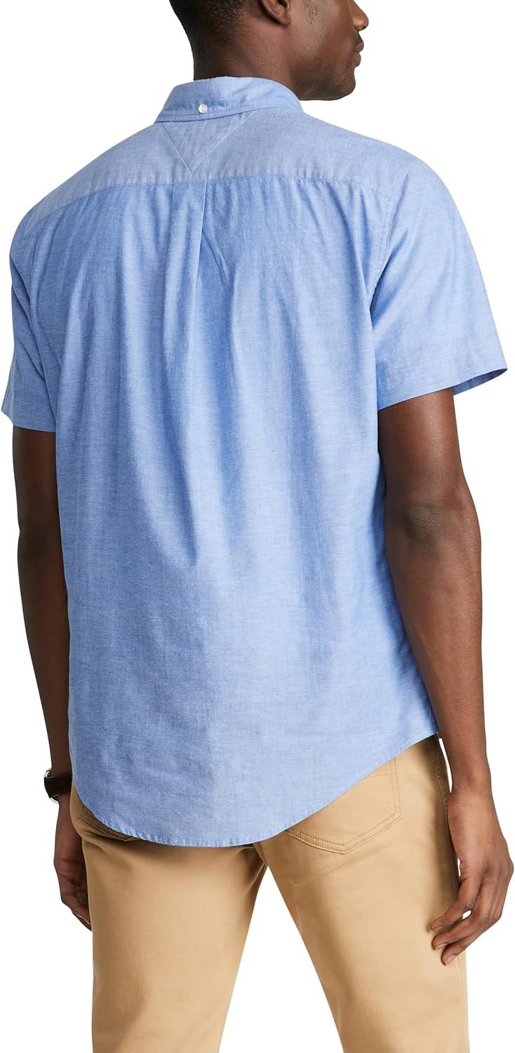 imageTommy Hilfiger Mens Short Sleeve Casual Button Down Shirt in Regular FitRoyalty