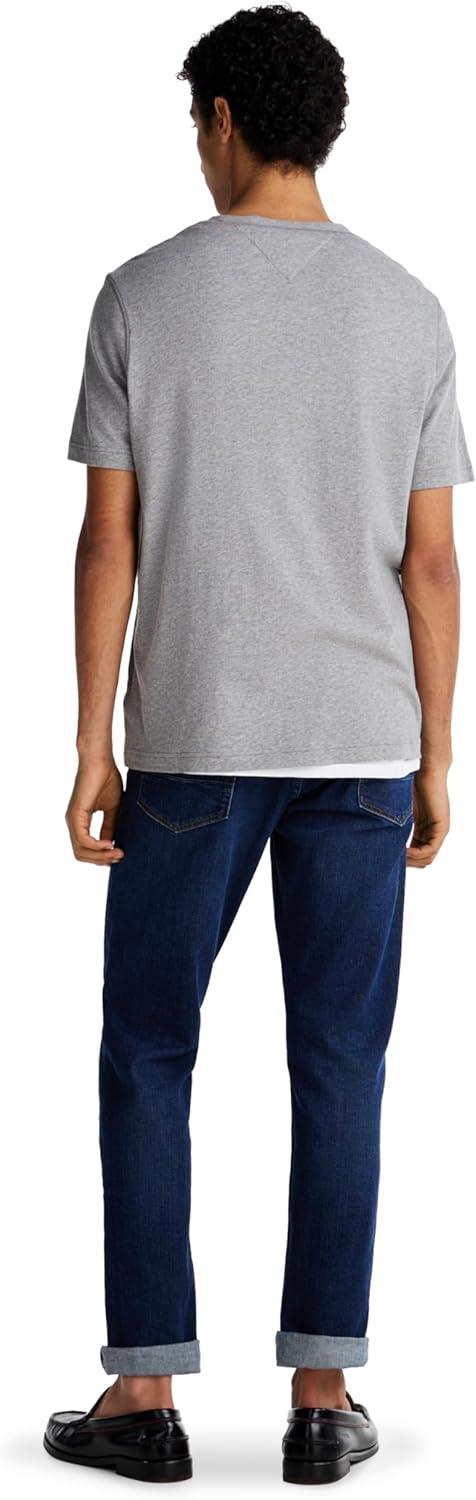 imageTommy Hilfiger Mens Short Sleeve Cotton Graphic TShirt with Printed Logo Also Available in Big ampamp TallMedium Grey Heather