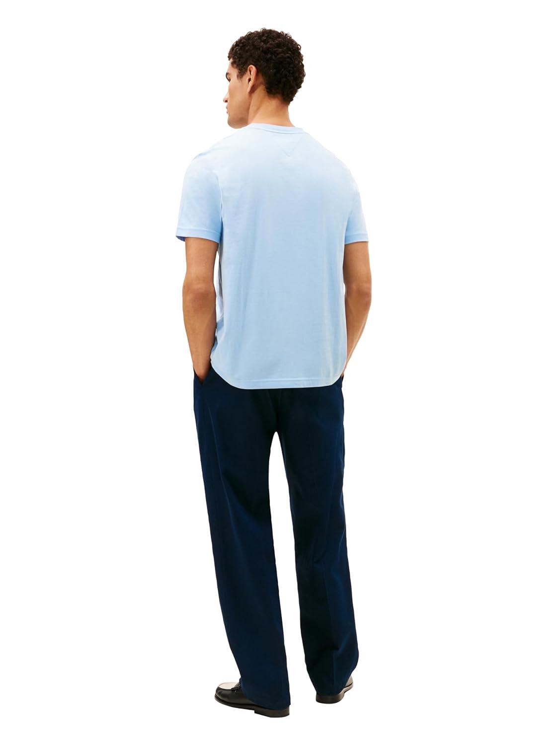 imageTommy Hilfiger Mens Short Sleeve Cotton Graphic TShirts with Embroidered Flag LogoWell Water
