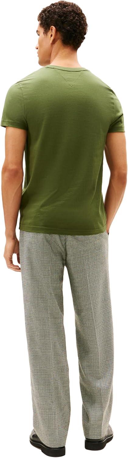 imageTommy Hilfiger Mens Short Sleeve Cotton Graphic TShirts with Embroidered LogoMountain Pine