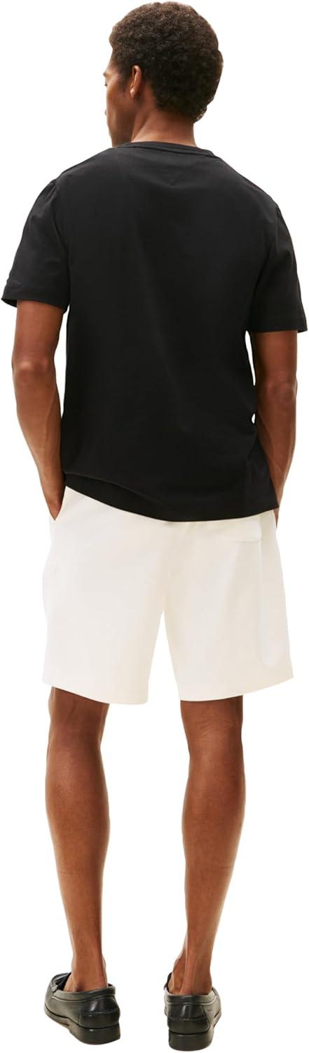 imageTommy Hilfiger Mens Short Sleeve Cotton Graphic TShirts with Hilfiger LogoBlack