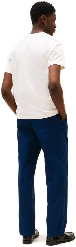 imageTommy Hilfiger Mens Short Sleeve Cotton Graphic TShirts with Photo Print DesignIvory Petal