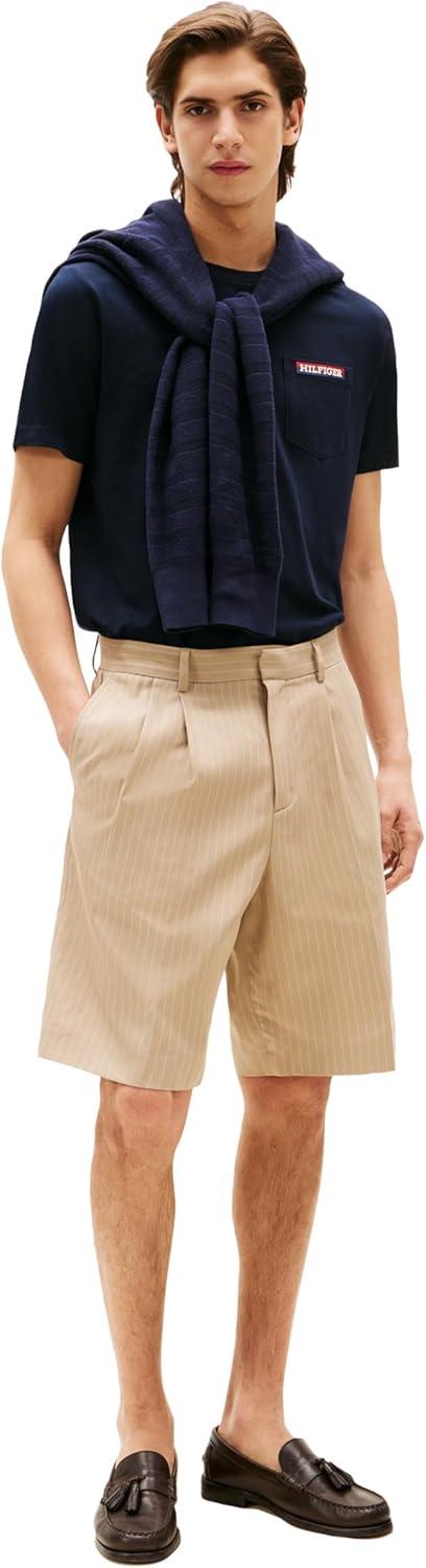imageTommy Hilfiger Mens Short Sleeve Cotton Graphic TShirts with Pocket and LogoDesert Sky