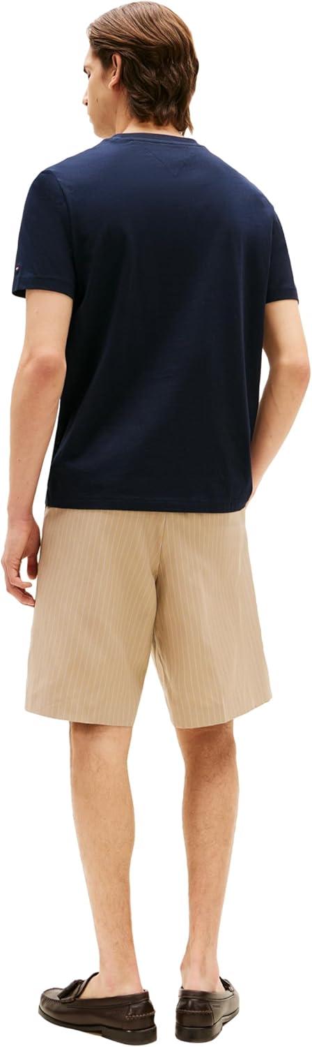 imageTommy Hilfiger Mens Short Sleeve Cotton Graphic TShirts with Pocket and LogoDesert Sky
