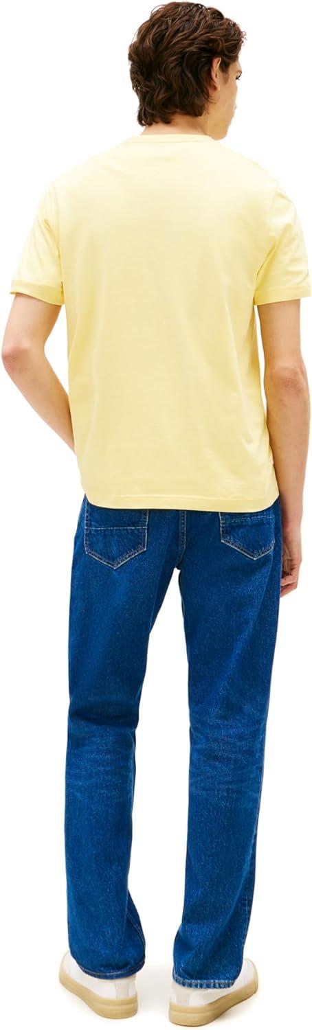 imageTommy Hilfiger Mens Short Sleeve Cotton Graphic TShirts with Printed Logo Also Available in Big ampamp TallCitronella