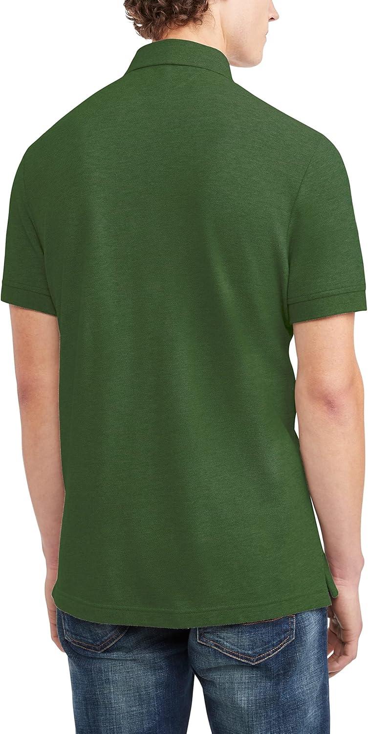 imageTommy Hilfiger Mens Short Sleeve Cotton Pique Polo Shirt in Classic FitGreener Pasture