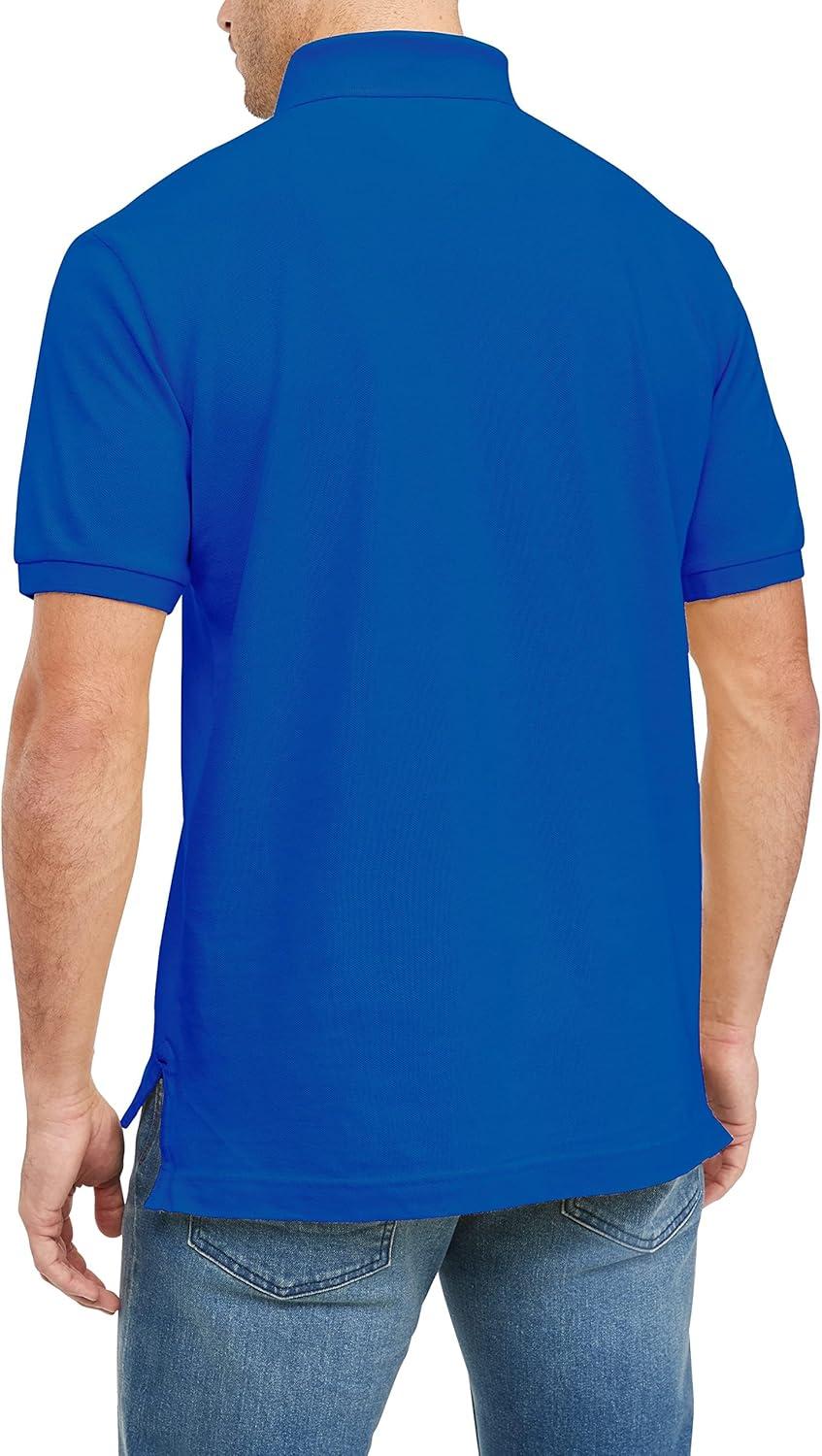imageTommy Hilfiger Mens Short Sleeve Cotton Pique Polo Shirt in Regular FitBrilliant Blue