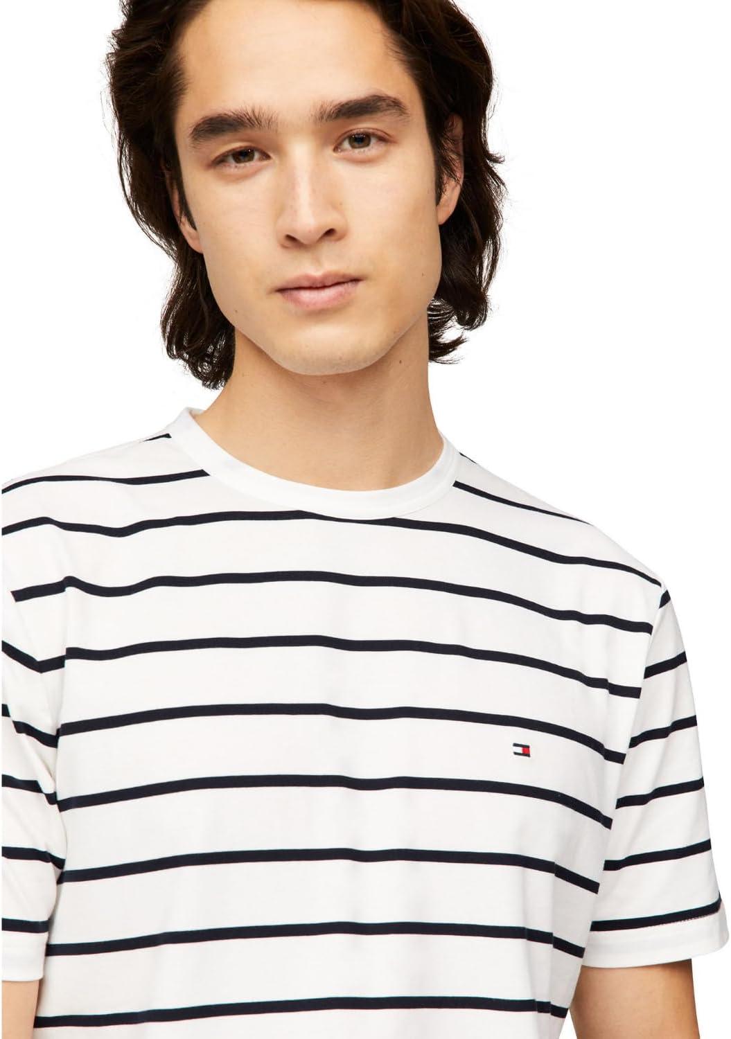 imageTommy Hilfiger Mens Short Sleeve Dry Fit and Moisture Wicking TShirtsDesert SkyWhite