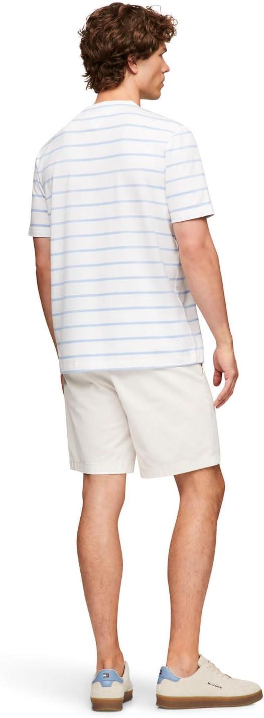 imageTommy Hilfiger Mens Short Sleeve Dry Fit and Moisture Wicking TShirtsVessel BlueWhite
