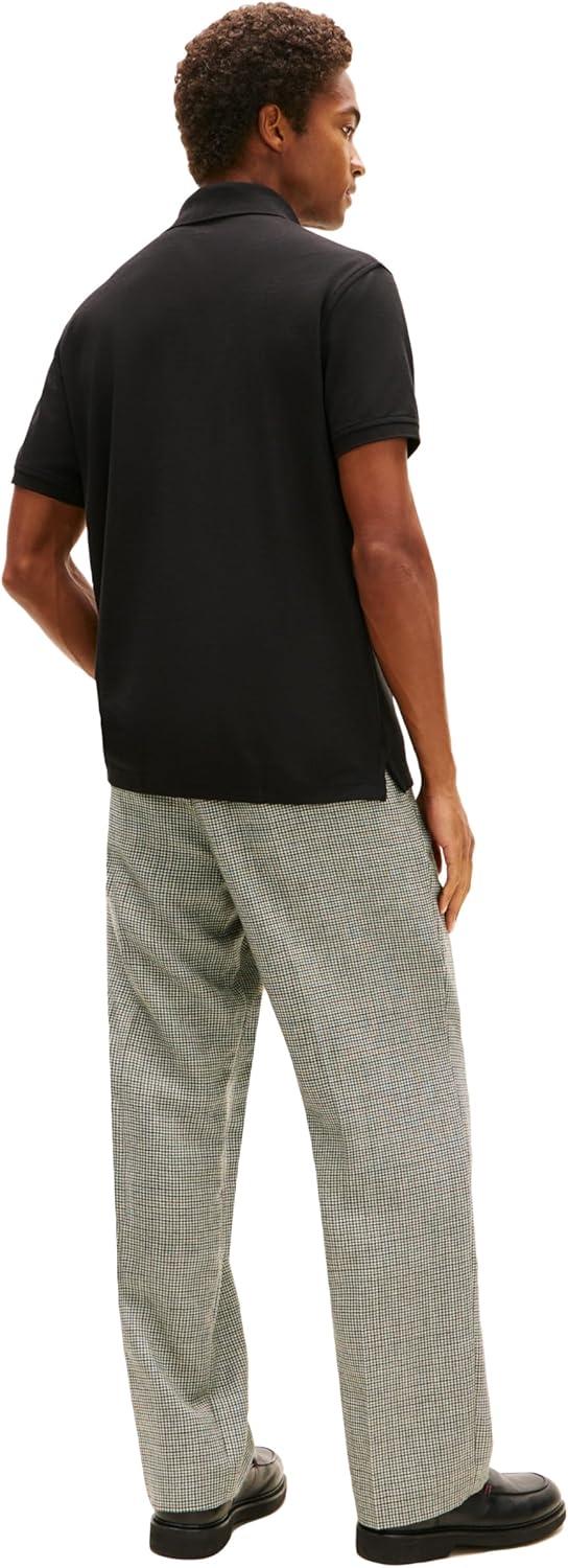 imageTommy Hilfiger Mens Short Sleeve Moisture Wicking Stretch Polo Shirt with Quick Dry UV ProtectionDark Sable
