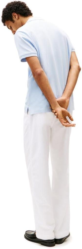 imageTommy Hilfiger Mens Short Sleeve Polo Shirts in Regular Fit with Designs Available in Big and TallBreezy Blue