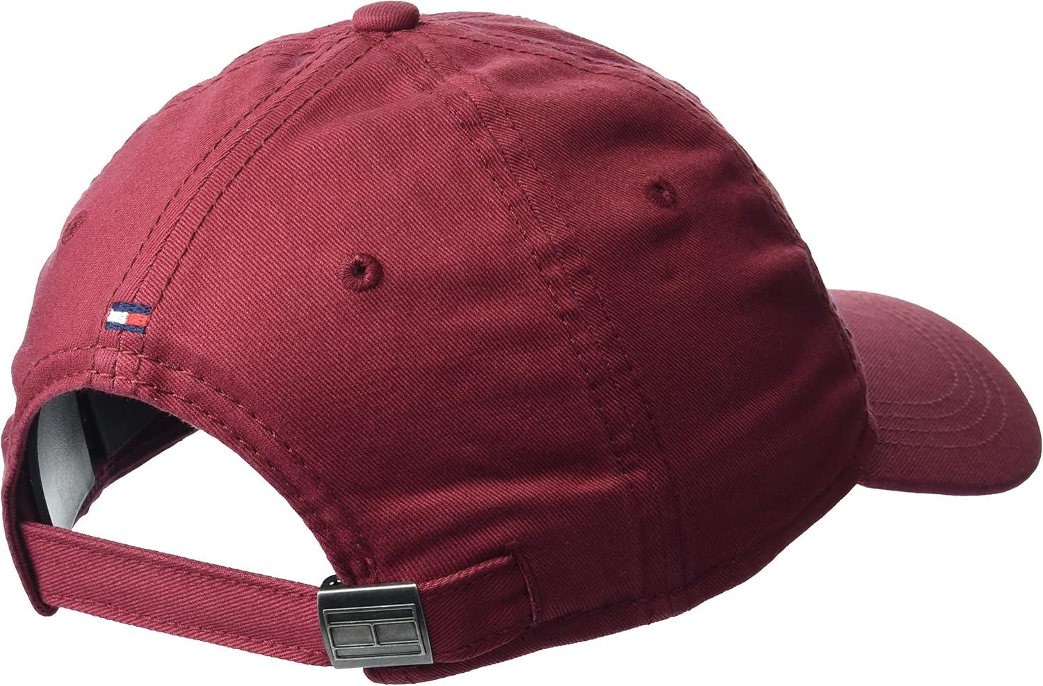 imageTommy Hilfiger Mens Signature Adjustable Baseball CapBurnt Russet