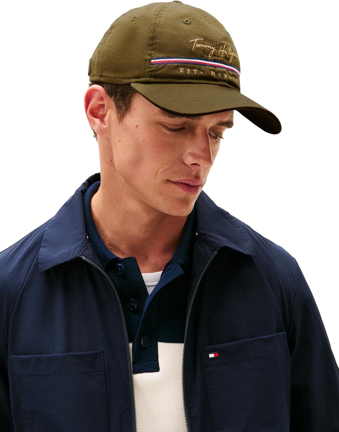 imageTommy Hilfiger Mens Signature Adjustable Baseball CapEverglade