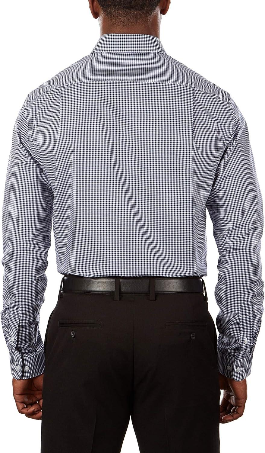 imageTommy Hilfiger Mens Slim Fit Non Iron Gingham Dress ShirtNavy