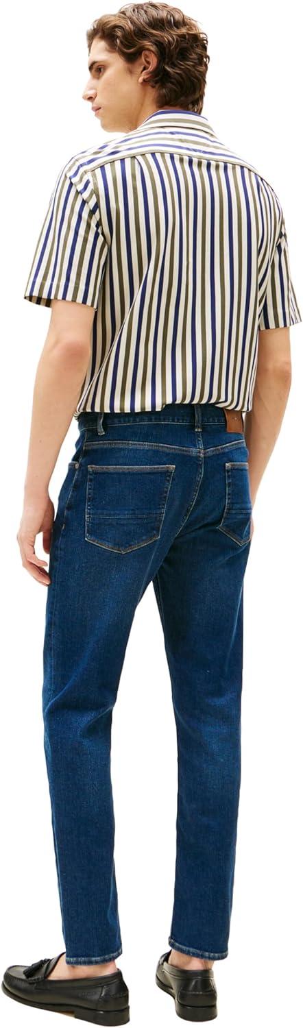 imageTommy Hilfiger Mens Slim Fit Stretch Jeans for MenDark Indigo