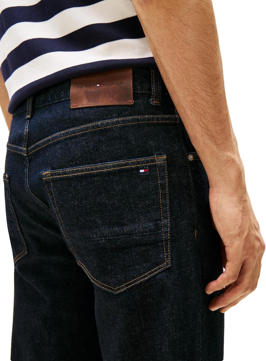 imageTommy Hilfiger Mens Slim Straight Fit Stretch Jeans for MenRinse