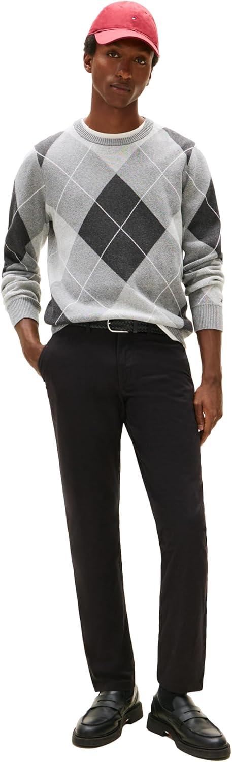 imageTommy Hilfiger Mens Stretch Cotton Chino Pants in Slim FitBlack