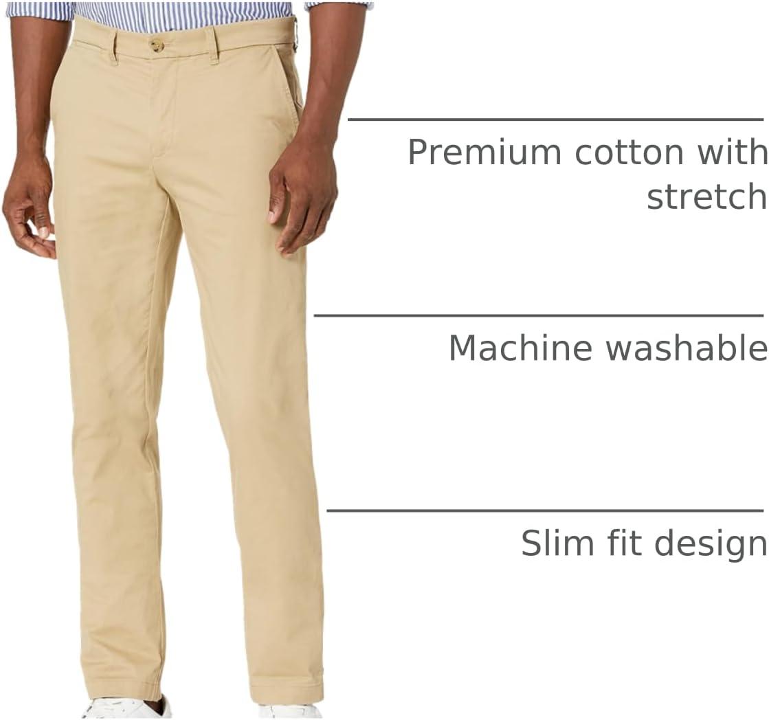 imageTommy Hilfiger Mens Stretch Cotton Chino Pants in Slim FitMallet