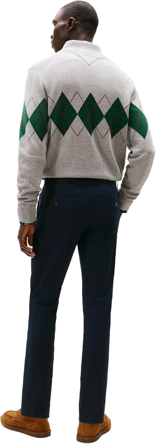 imageTommy Hilfiger Mens Stretch Cotton Chino Pants in Slim FitNavy Blazer