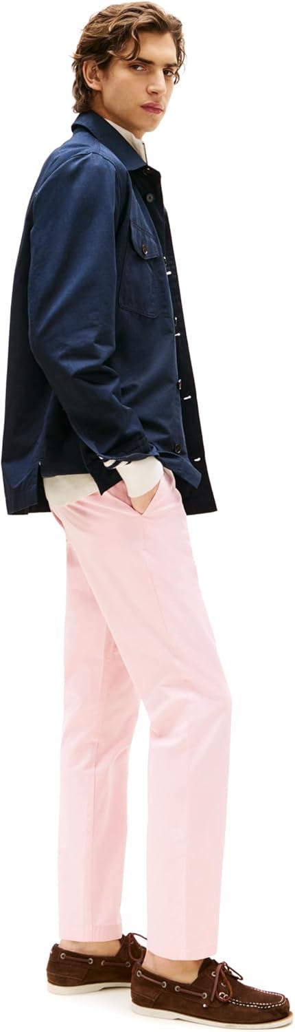 imageTommy Hilfiger Mens Stretch Cotton Chino Pants in Slim FitPink Shade