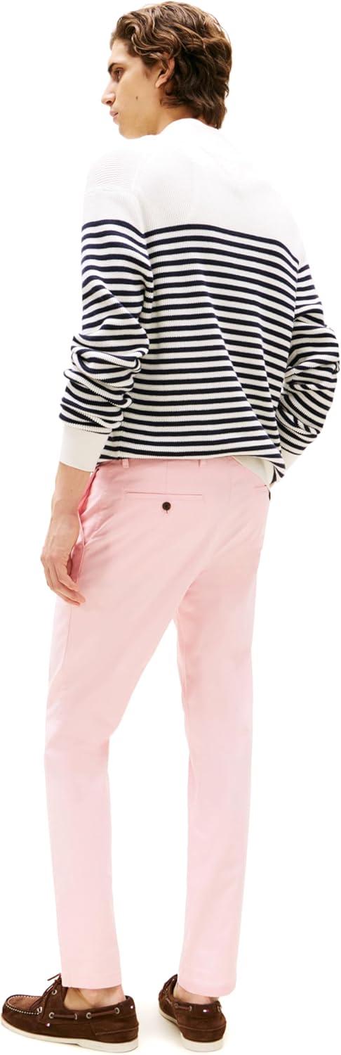 imageTommy Hilfiger Mens Stretch Cotton Chino Pants in Slim FitPink Shade