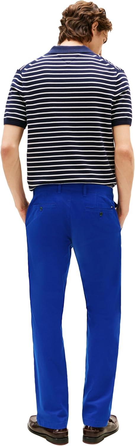 imageTommy Hilfiger Mens Stretch Cotton Chino Pants in Slim FitWedge Blue
