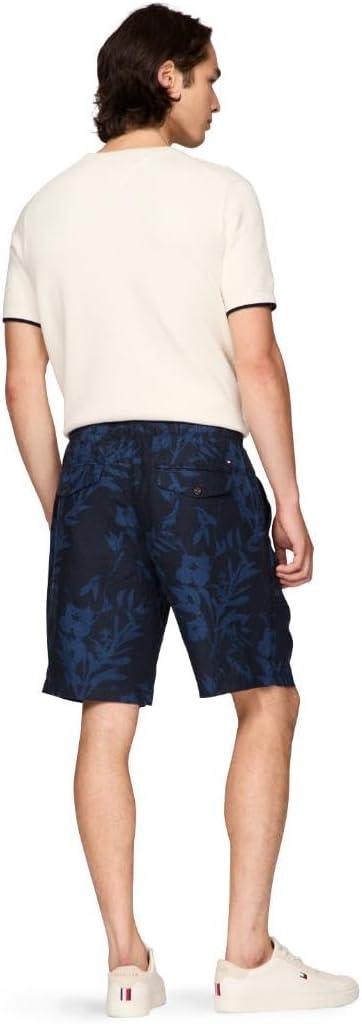 imageTommy Hilfiger Mens Summer Linen Shorts 10 Inch in Relaxed FitDesert Sky Print