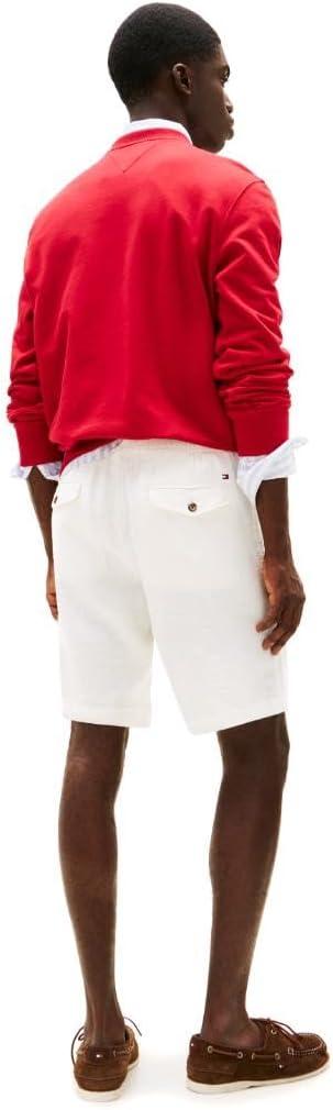 imageTommy Hilfiger Mens Summer Linen Shorts 10 Inch in Relaxed FitIvory Silk