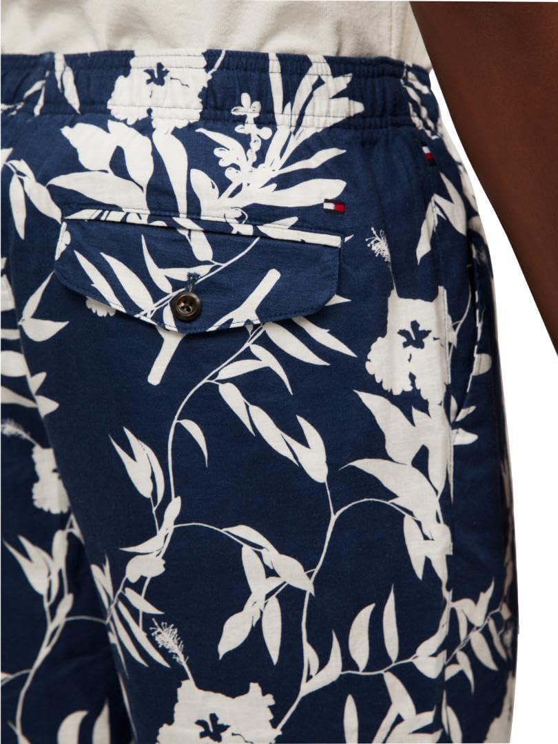 imageTommy Hilfiger Mens Summer Linen Shorts 10 Inch in Relaxed FitNight Sky