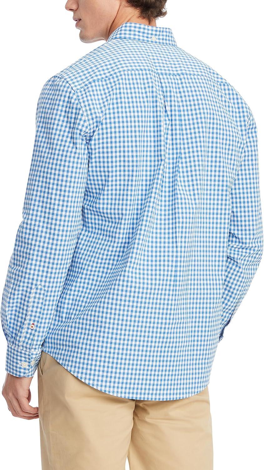 imageTommy Hilfiger Mens Twain Check Stretch Ls CLFBlooming Blue