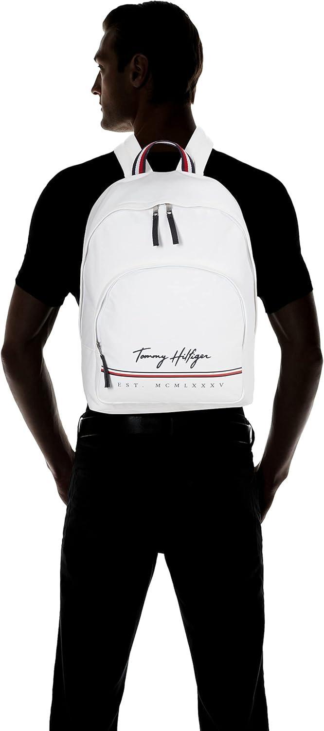 imageTommy Hilfiger Mens York Backpack Sky Captain One SizeBright White
