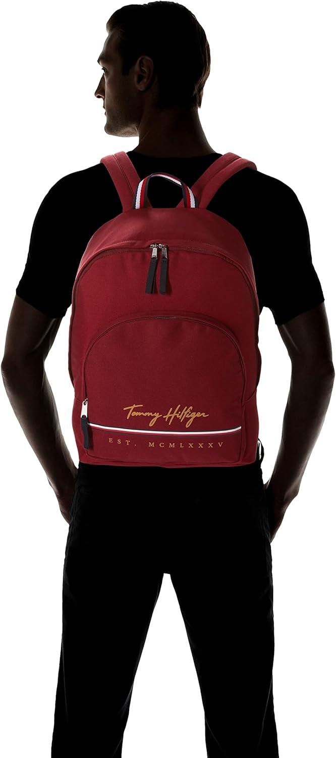 imageTommy Hilfiger Mens York Backpack Sky Captain One SizeRouge