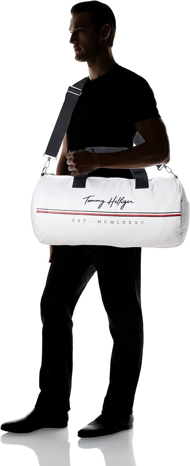 imageTommy Hilfiger Mens York Bag DUFFLE RougeBRIGHT WHITE