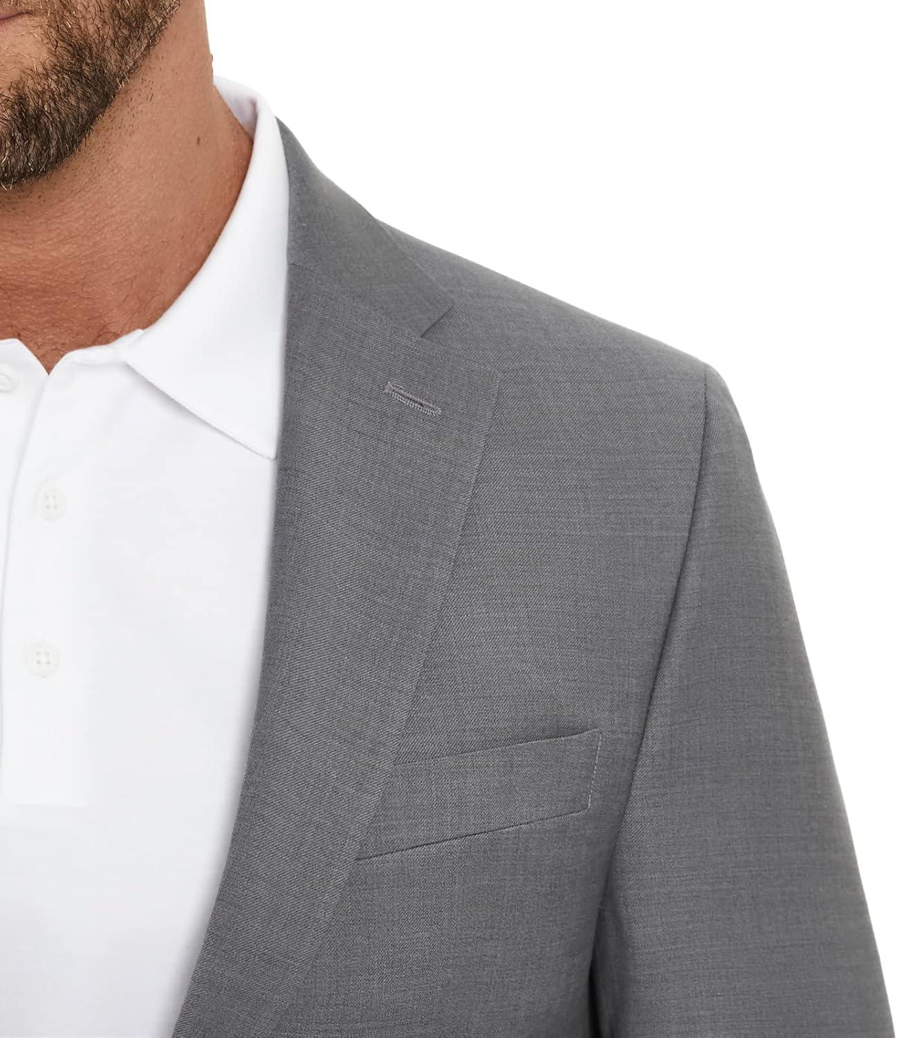 imageTommy Hilfiger TH Flex Modern Fit Suit Separates Jacket Pearl Grey 38 Regular