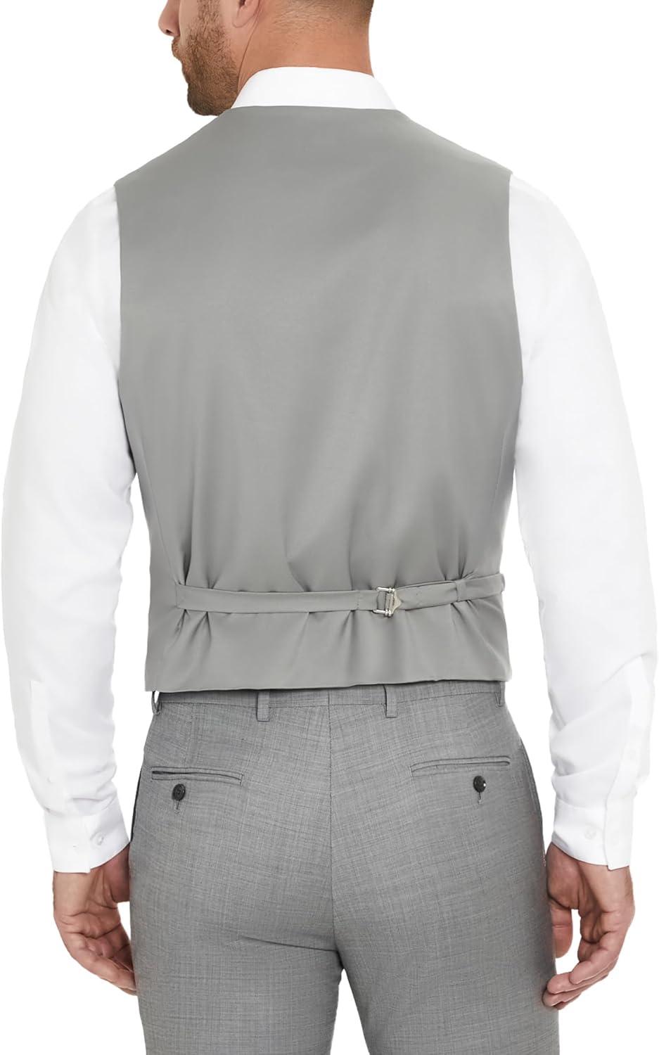 imageTommy Hilfiger TH Flex Modern Fit Suit Separates Vest BlackWhite Medium