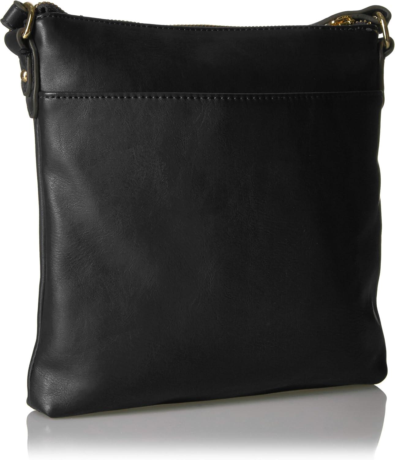 imageTommy Hilfiger Womens Jaden Plus CrossbodyBlack Polyvinyl Chloride