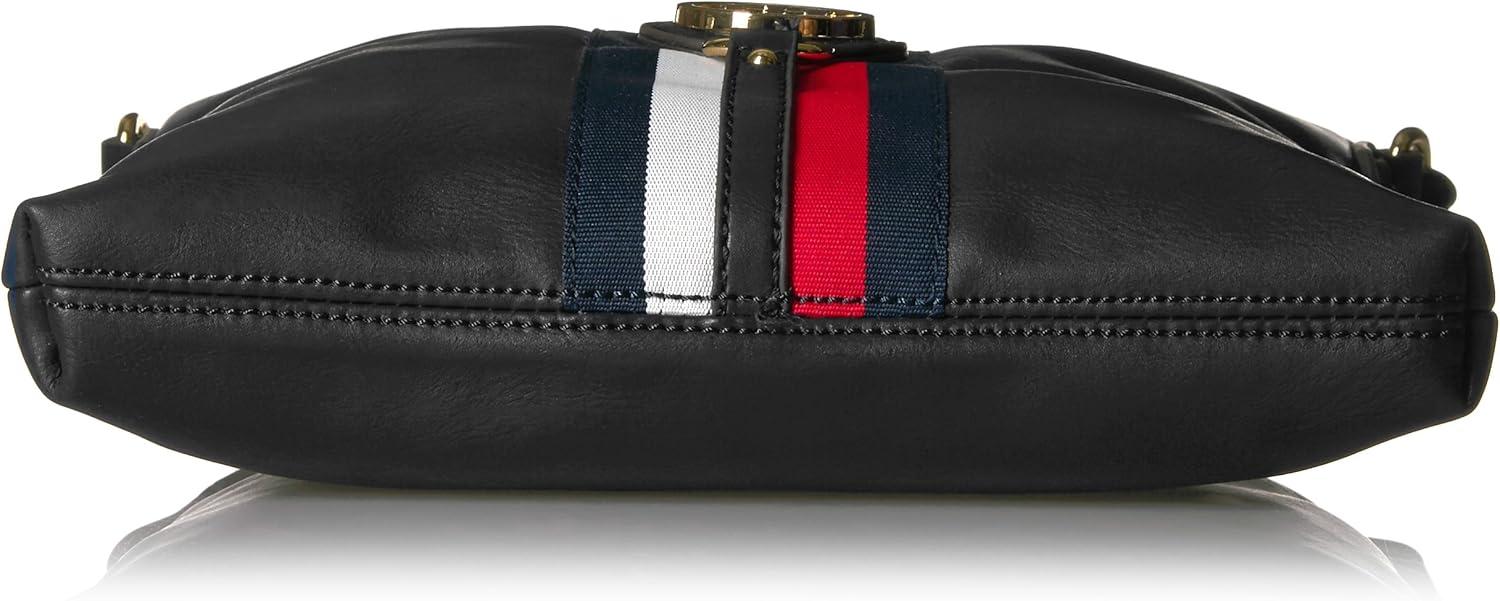 imageTommy Hilfiger Womens Jaden Plus CrossbodyBlack Polyvinyl Chloride
