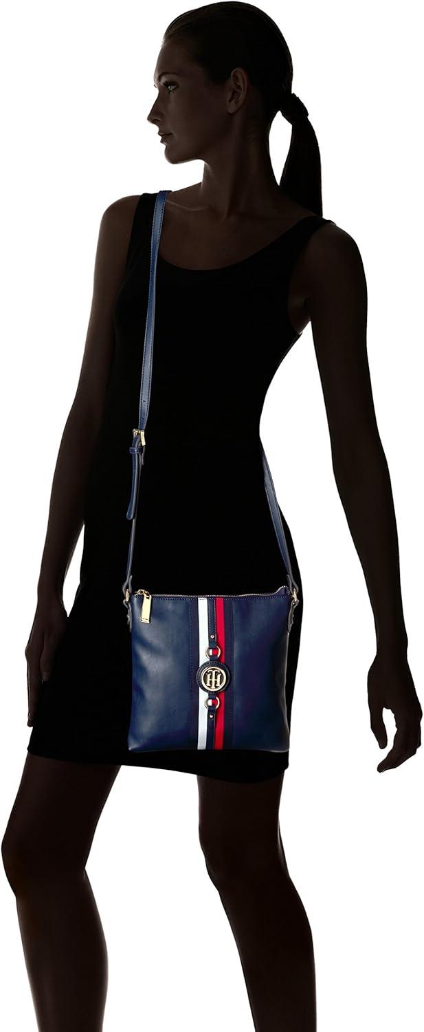 imageTommy Hilfiger Womens Jaden Plus CrossbodyNavy Polyvinyl Chloride