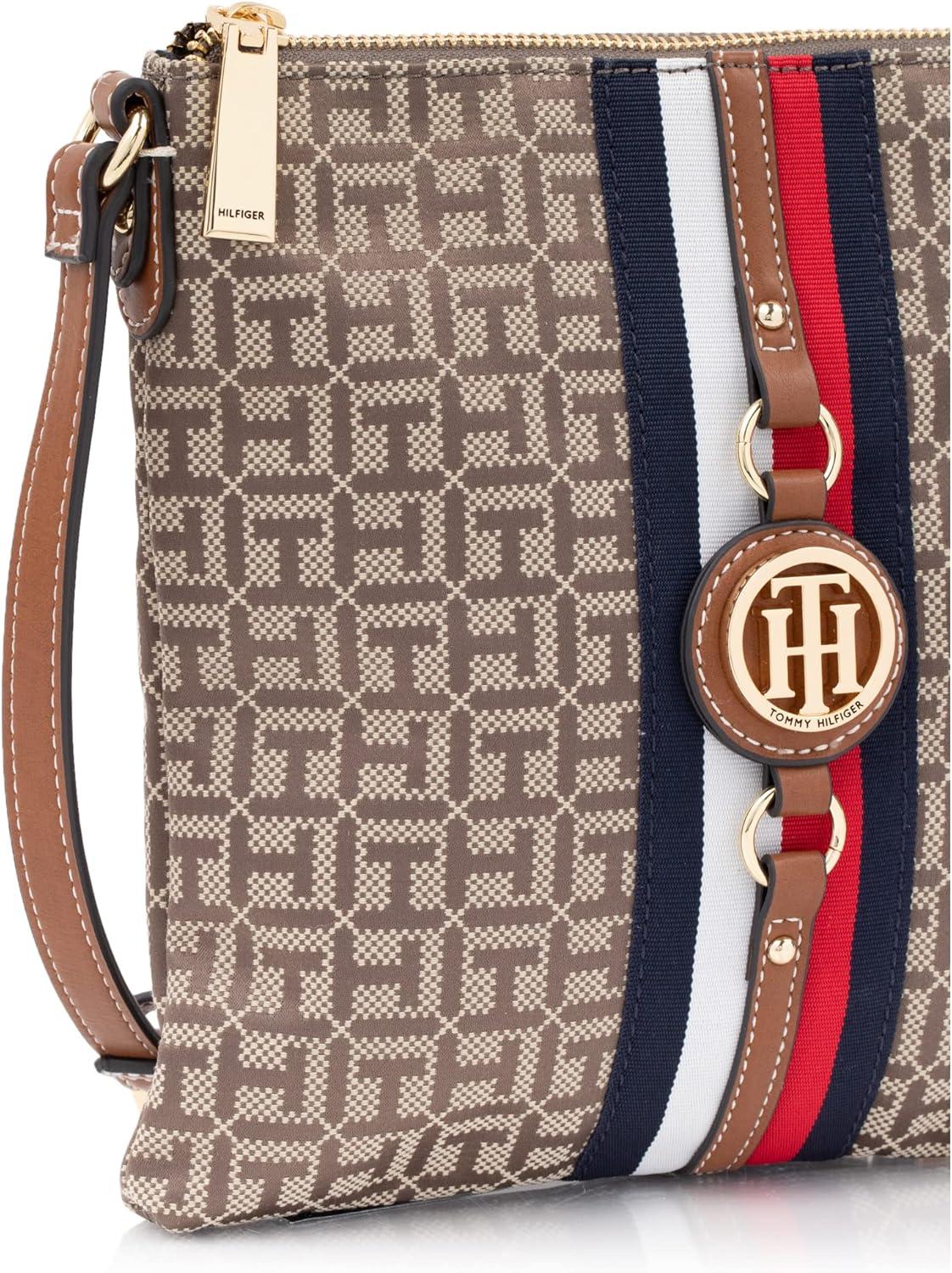 imageTommy Hilfiger Womens Jaden Plus CrossbodyTanDk Chocolate