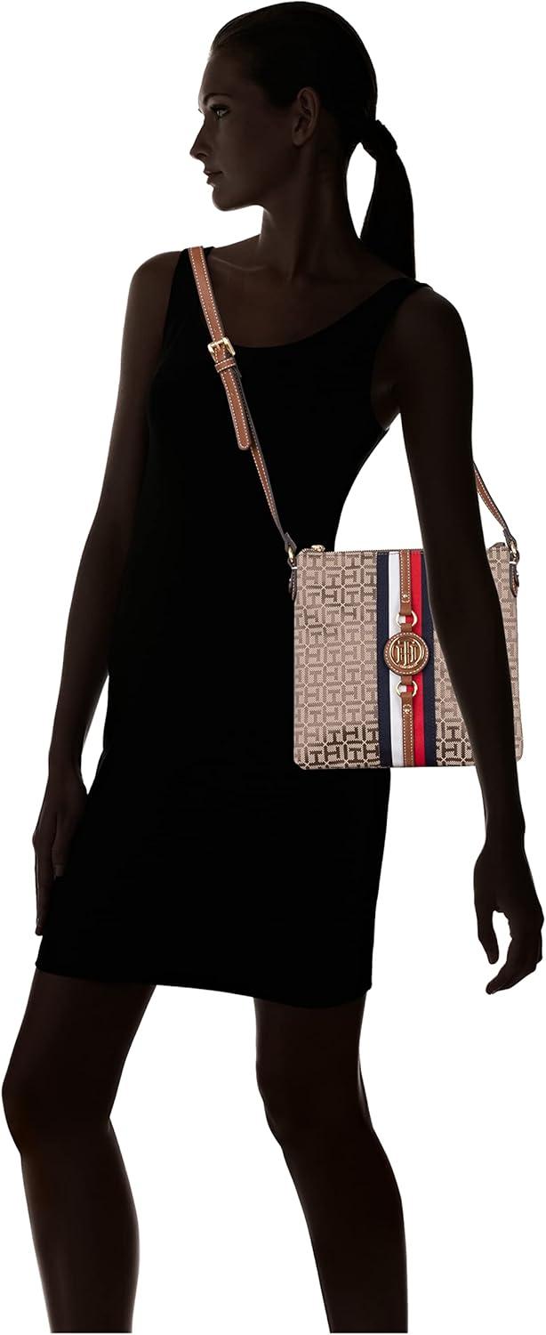 imageTommy Hilfiger Womens Jaden Plus CrossbodyTanDk Chocolate