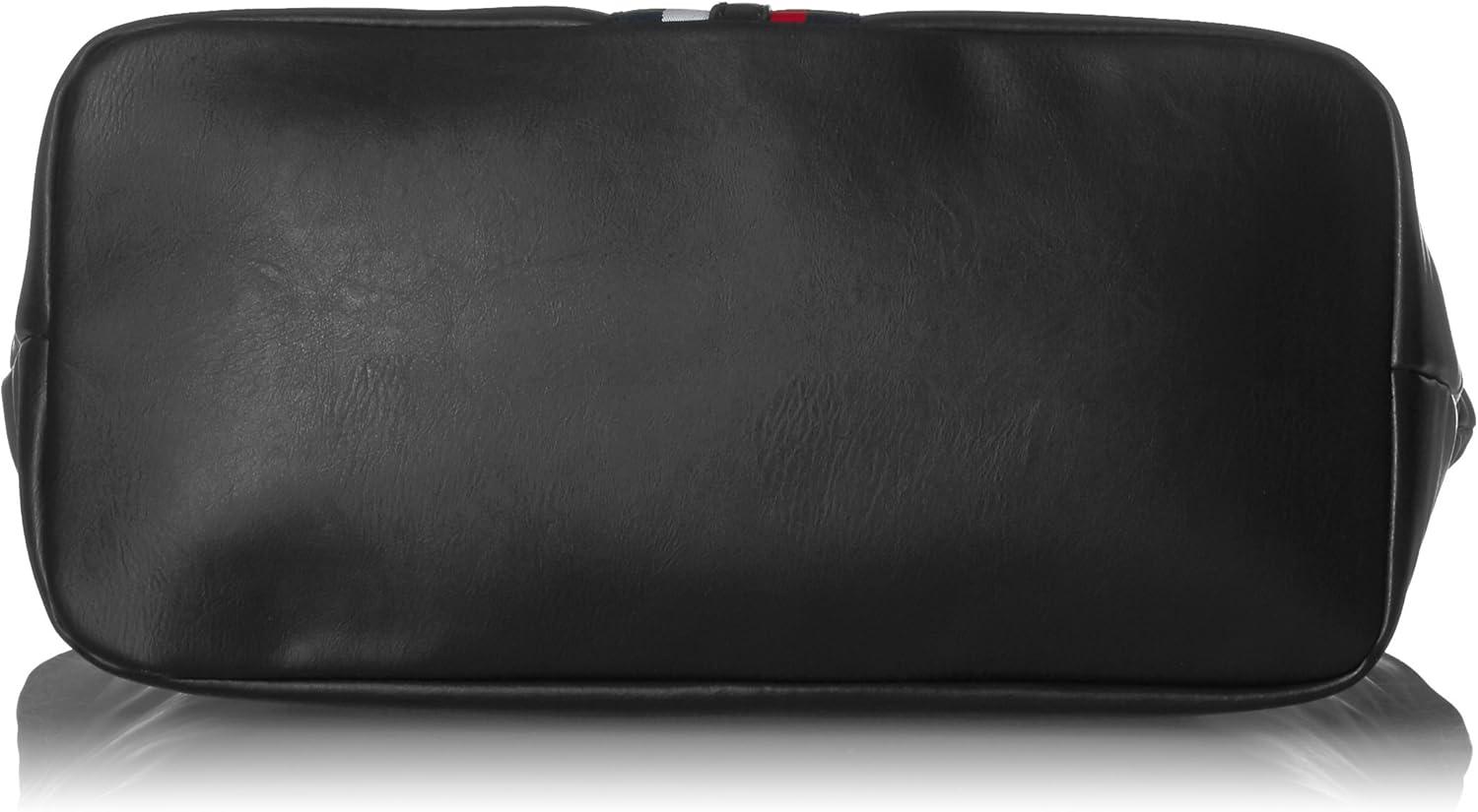 imageTommy Hilfiger Womens Jaden Plus ToteBlack Polyvinyl Chloride