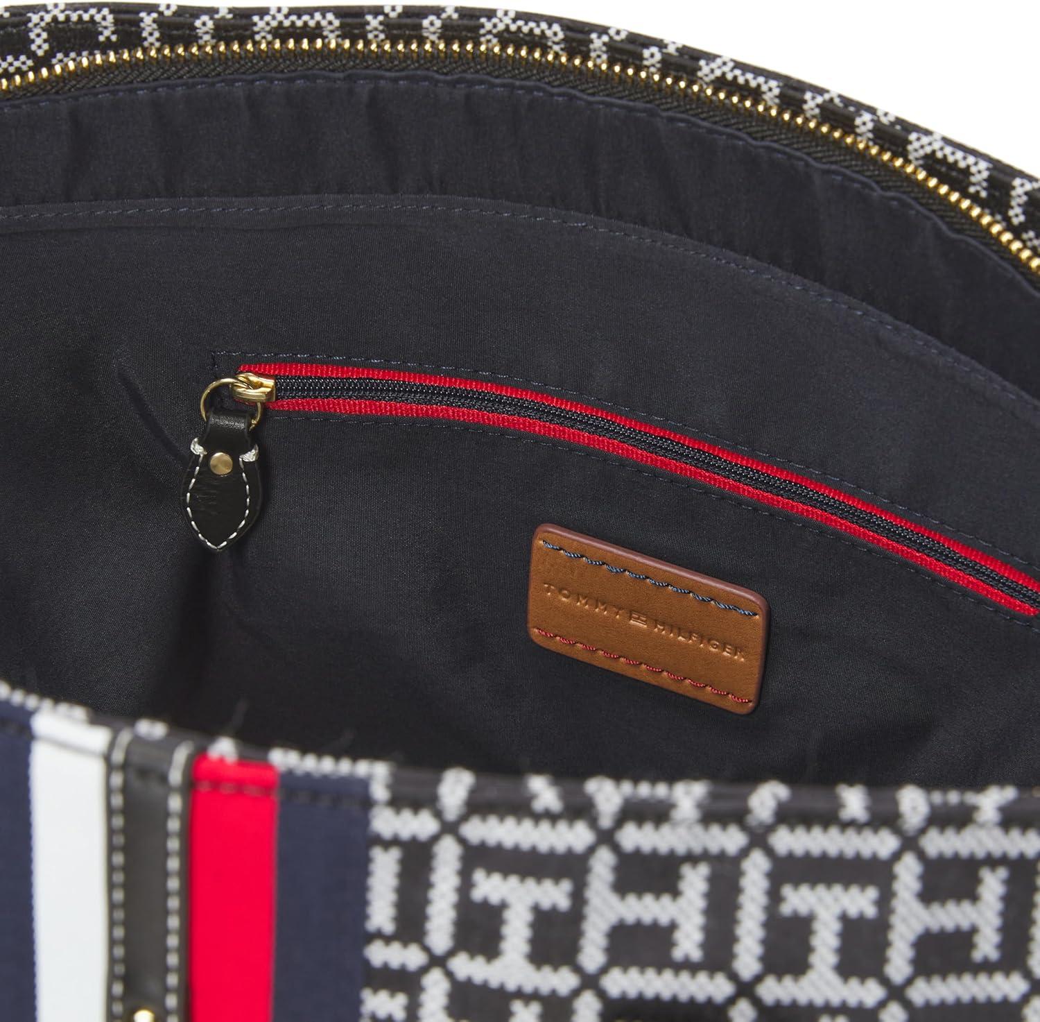 imageTommy Hilfiger Womens Jaden Plus ToteBlackWhite